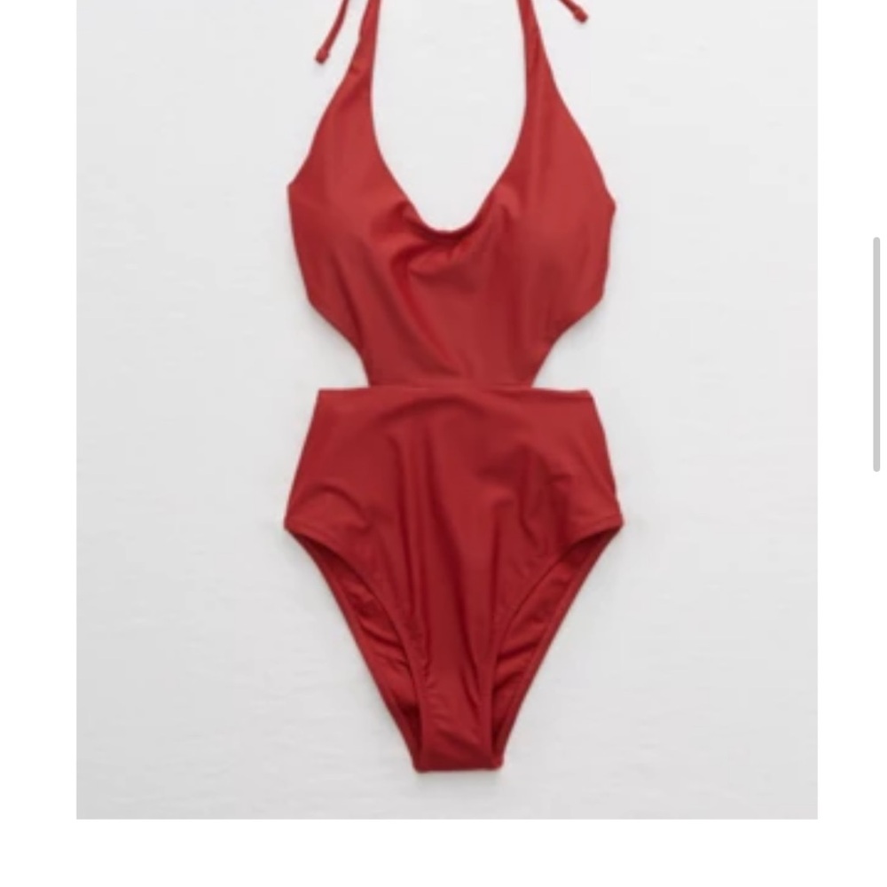 Aerie Red One-Piece Swimsuit